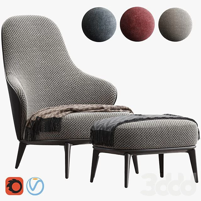 MINOTTI LESLIE ARMCHAIR