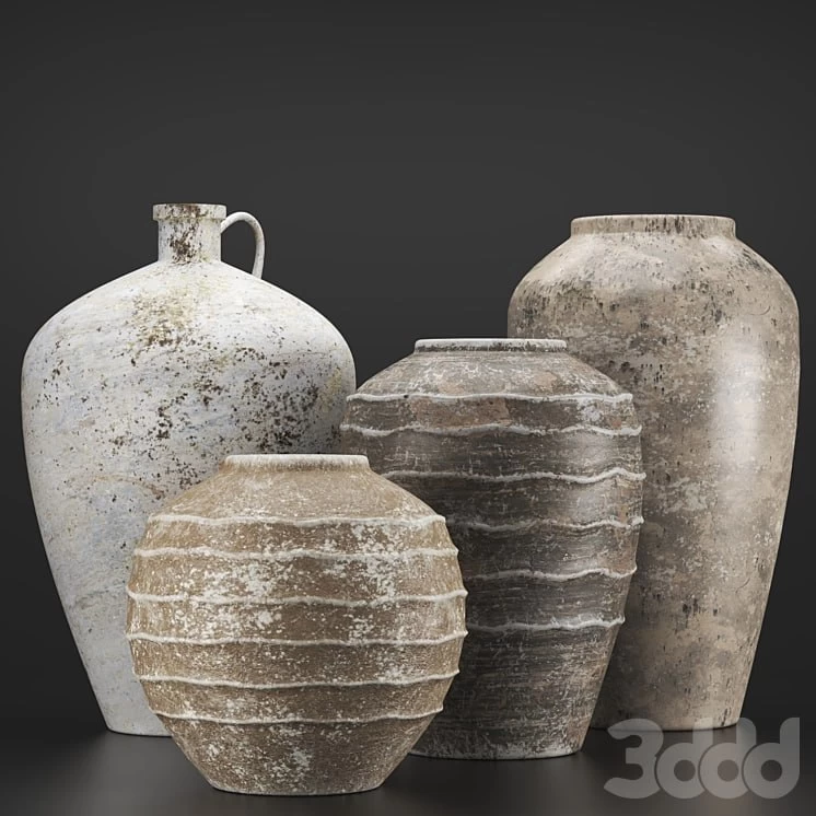 Rustic concrete vase vol3