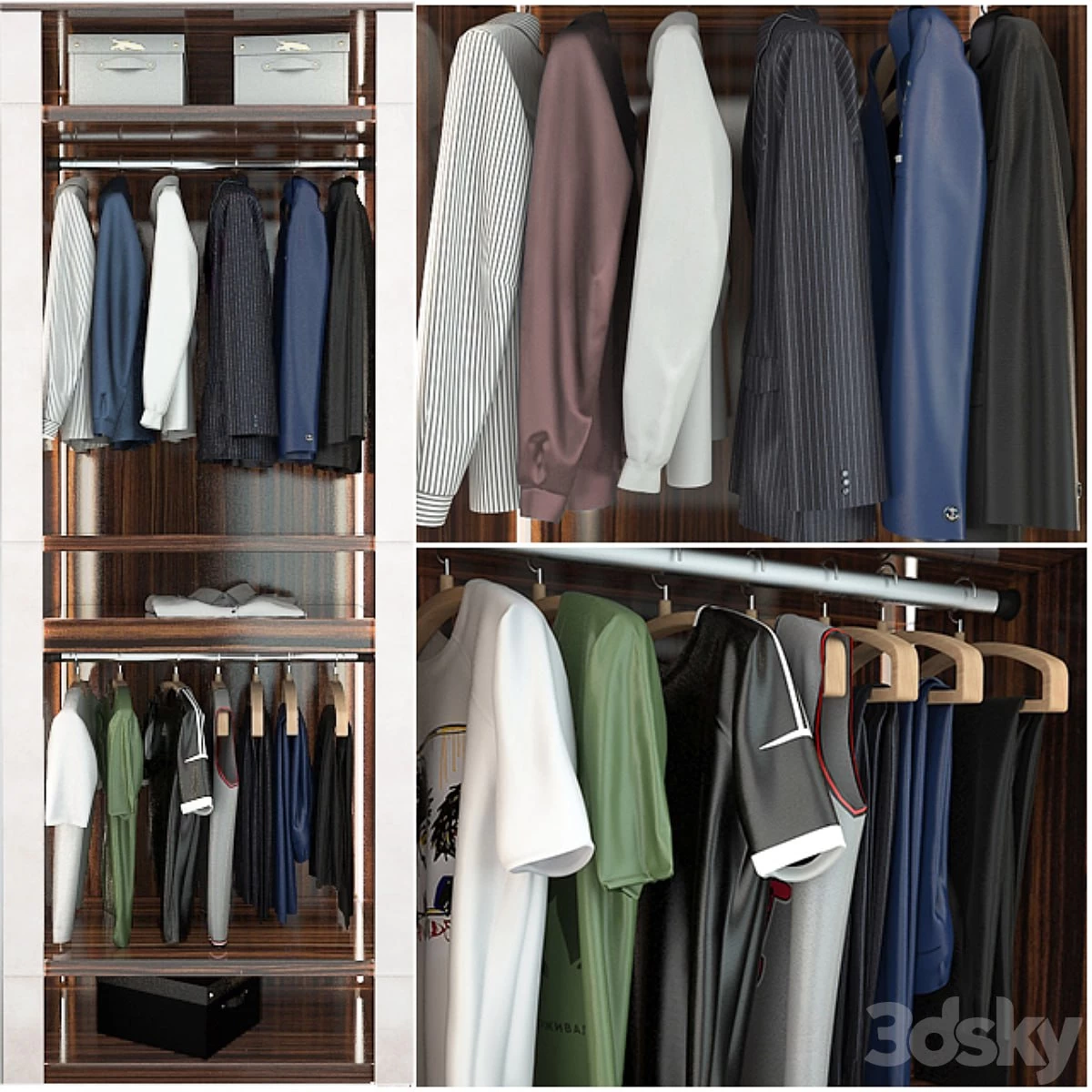 Wardrobe VENERE Capital collection, segment A men's clothing