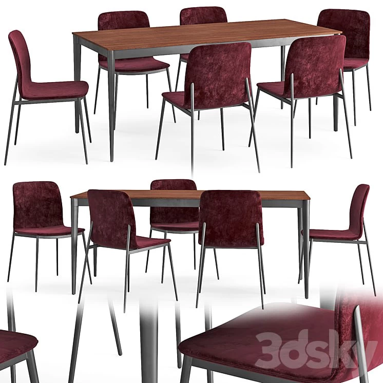Table and chair Torina Newport
