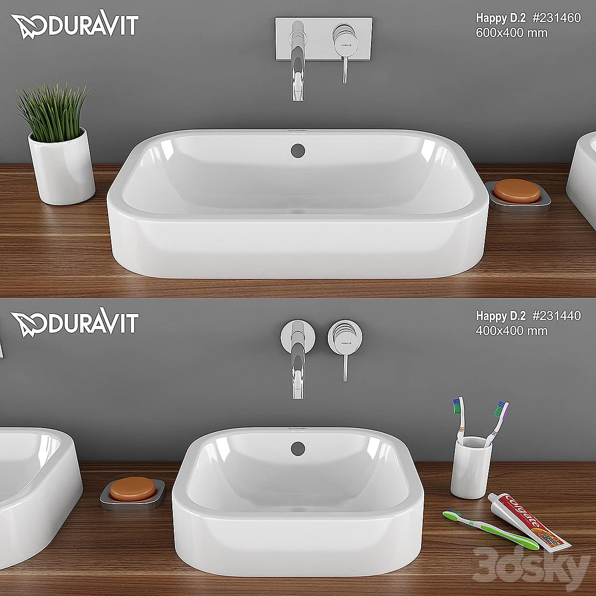The washbasin DURAVIT Happy D.2