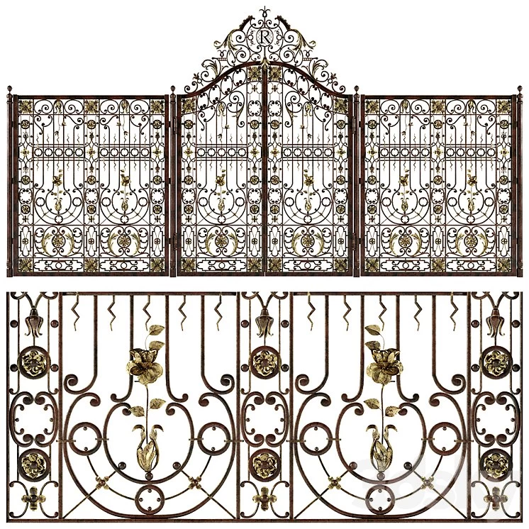 Forged gates and fences