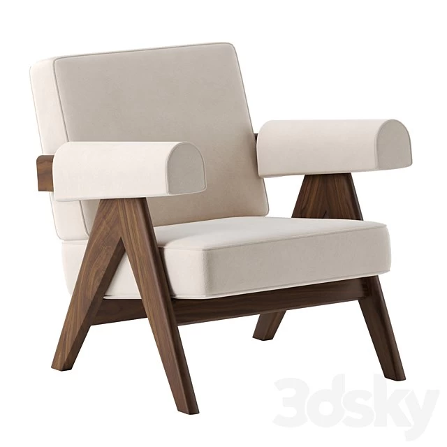 053 Capitol Complex Armchair by Pierre Jeanneret