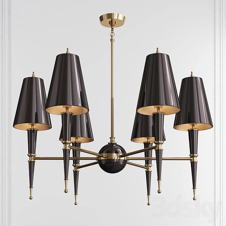 VERSAILLES CHANDELIER WITH PAINTED SHADE