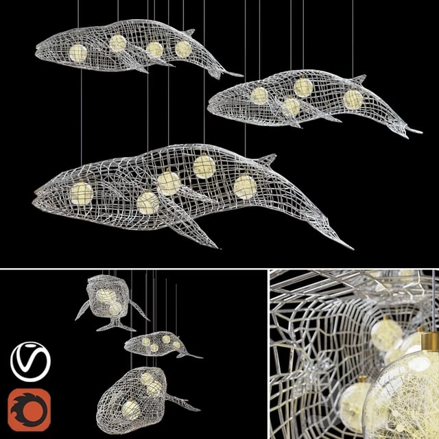 Chandelier "Whales"
