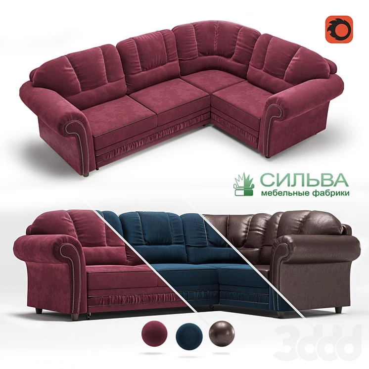 Corner sofa "Sofia" from the MF Silva