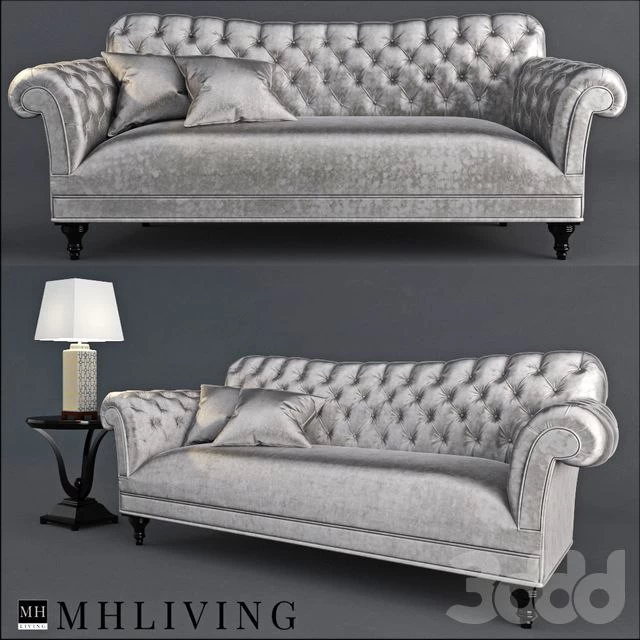 Sofa with lamp and table MHLIVING